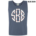 Tank Top -USA Disco Cherry Monogram Comfort Colors Tank Top 'NLB' T-Shirts, Hoodie, Sweatshirt | ZylaModa.com
