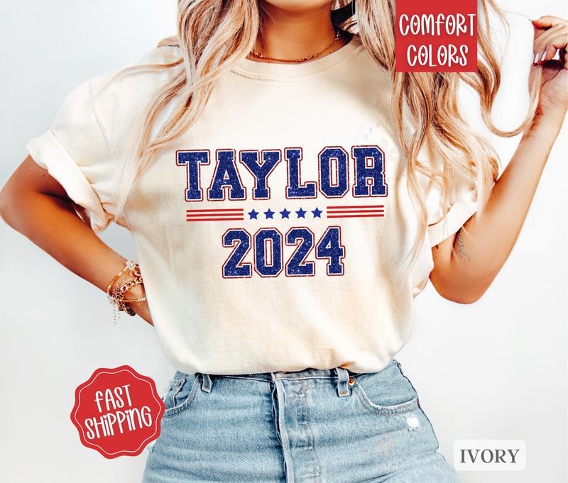 Taylor for President Shirt Comfort Colors, President 2024 Shirt, Womens Rights Shirt, Election Tshirt, Vote Shirt Hoodie,...