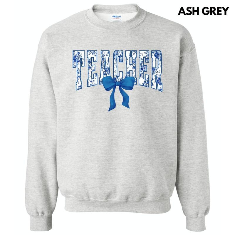 Teacher Blue Florals Sweatshirt 'NLB' T-Shirts, Hoodie | ZylaModa.com