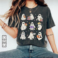 Teacher Ghost Reading Books Sweatshirt, Teacher Ghost Tee, Spooky Vibes Shirt, Trendy Halloween Gift Hoodie | ZylaModa.com