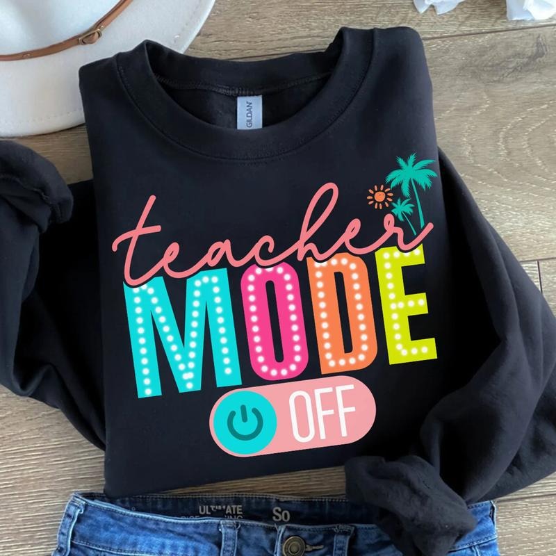 Teacher Off Duty Shirt, Class Dismissed Shirt, Teacher Mode Off Shirt, Last Day Of School Shirt, Smiley Face, Teacher...