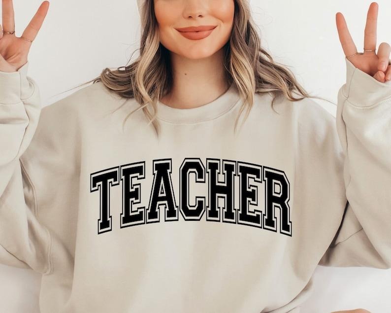 Teacher Shirt, Teacher Varsity Shirt, Teacher Appreciation Shirt, Teacher Life Hoodie, Sweatshirt | ZylaModa.com