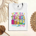 Teacher Tour 2024 Retro Back to School Tshirt, Kindergarten, First Day Of School, Battery life of a Teacher Shirt,Funny...
