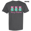 Teal Triple Tree Merry Christmas Comfort Colors T-Shirt 'NLB' Hoodie, Sweatshirt | ZylaModa.com