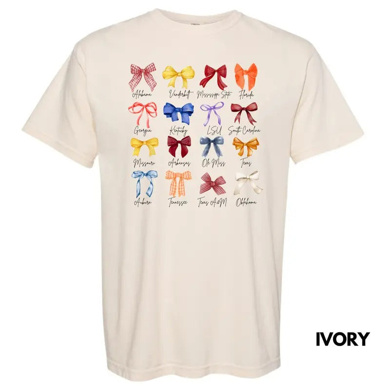 Team Of Bows Collage Comfort Colors T-Shirt 'NLB' Hoodie, Sweatshirt | ZylaModa.com