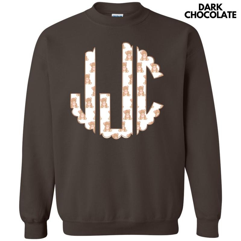 Teddy Bear Monogram Sweatshirt 'NLB' T-Shirts, Hoodie | ZylaModa.com