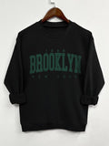 Teen Girl's Letter Print Crew Neck Sweatshirt, Casual Long Sleeve Pullover for Daily Wear, Clothing for All Seasons...