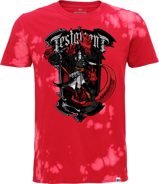GUILTY GEAR - 'Testament' T-Shirt - Red Tie Dye Hoodie, Sweatshirt | ZylaModa.com
