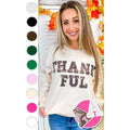 Thankful Sequin Graphic Sweatshirt T-Shirts, Hoodie | ZylaModa.com