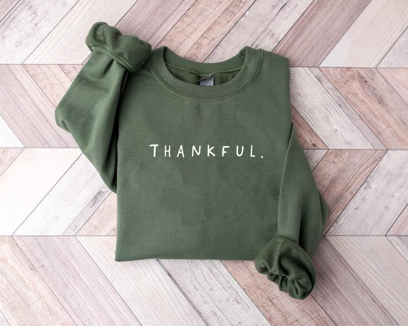 Thankful Sweatshirt, Vintage Thanksgiving Shirt, Autumn Fall Sweatshirt, Cozy Season, Fall Vibes Sweater, Retro Fall...