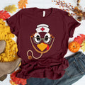 Thanksgiving Nurse Turkey Shirt - Cute Fall T-Shirt for Nurses, Funny Stethoscope Turkey Tee, Holiday CNA RN Gift Hoodie,...