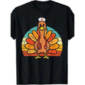 Thanksgiving Turkey Nurse Stethoscope Graphic T-Shirt