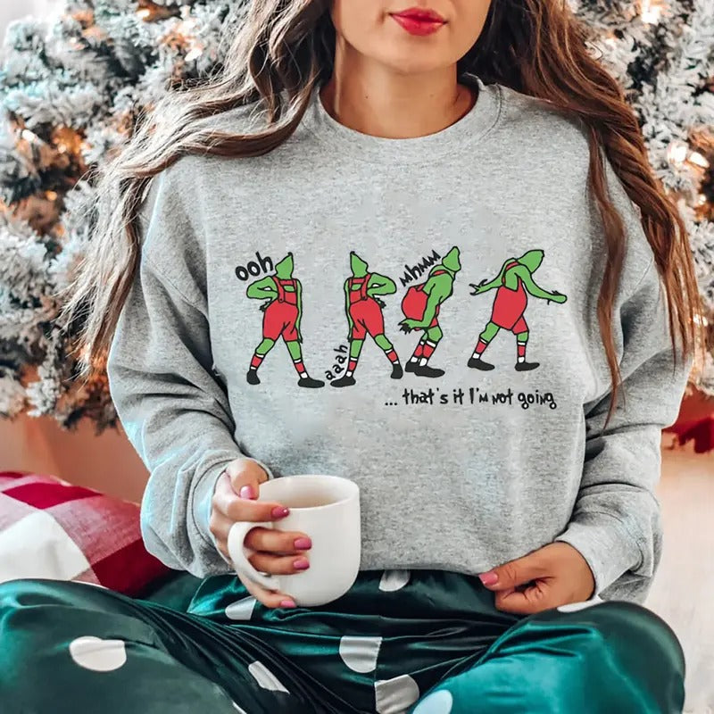 That's It I'm Not Going Christmas Sweatshirt, Merry Christmas Tee Shirt, Holiday Sweater Hoodie | ZylaModa.com