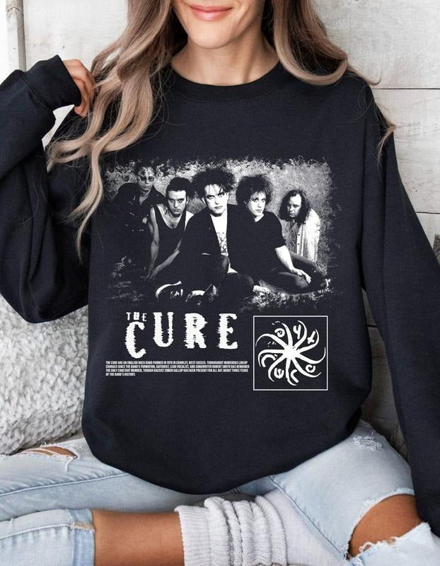 The Cure Band Sweatshirt Vintage Music band 90s T-Shirts, Hoodie | ZylaModa.com