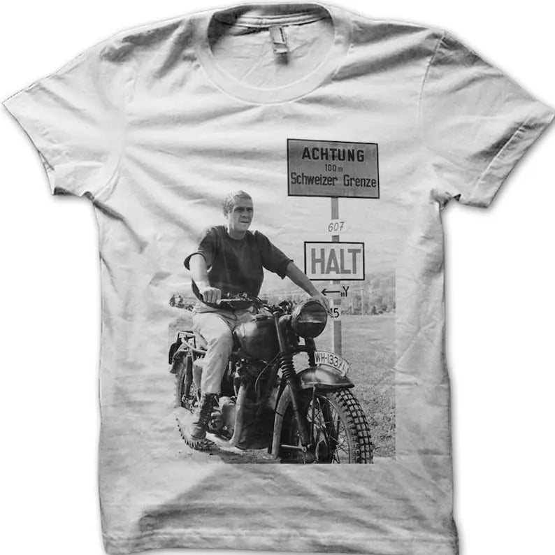 The Great Escape Vintage Classic Biker Motorcycle printed t-shirt Hoodie, Sweatshirt | ZylaModa.com
