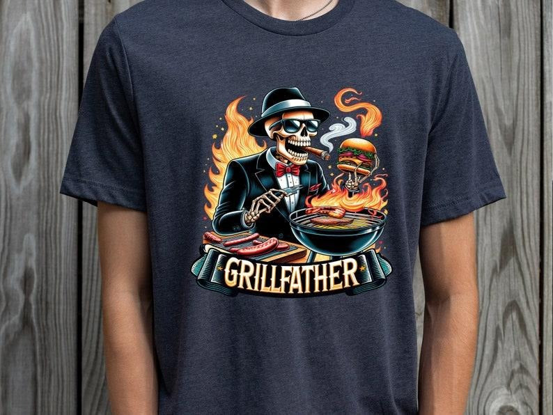 The Grillfather shirt, Dad tshirt, The Grill Father shirt, Fathers Day tshirt, Grill Master shirt, Fathers day gift,...