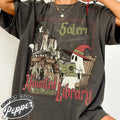 The Haunted Library Shirt Salem Book Club Bookish Halloween Shirt Spooky Reader Book Lover Gift Ghost Reading Books Shirt...