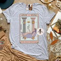 The High Priestess (full color) Tarot Card T-shirt, Priestess Tarot Card Tee, High Priestess tarot, Tarot priestess,...