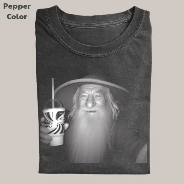 The Lord of the Rings Vintage Graphic Tee, Galdalf Energy Drink T-Shirt, Unisex Meme Cringe Funny Dumb Shirt, Menswear...