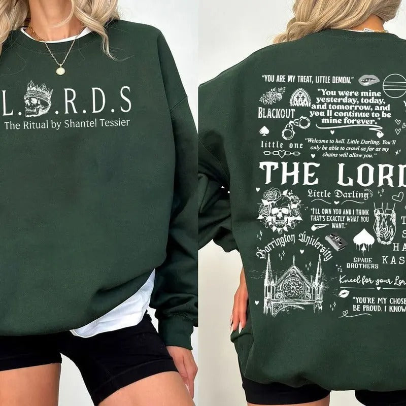 The Lords Series T-Shirt, The Ritual By Shantel Tessier Sweatshirt, Dark Romance Hoodie, Bookish Merch | ZylaModa.com