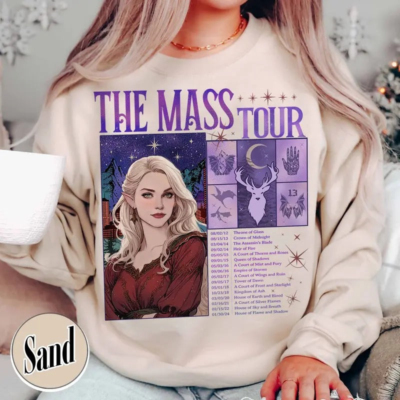 The Maas Tour Sweatshirt, TOG Shirt, ACOTAR Shirt, ACOTAR TOG Crescent City Shirt, Sjm Tour Shirt, Book Shirt Sjm, Book...