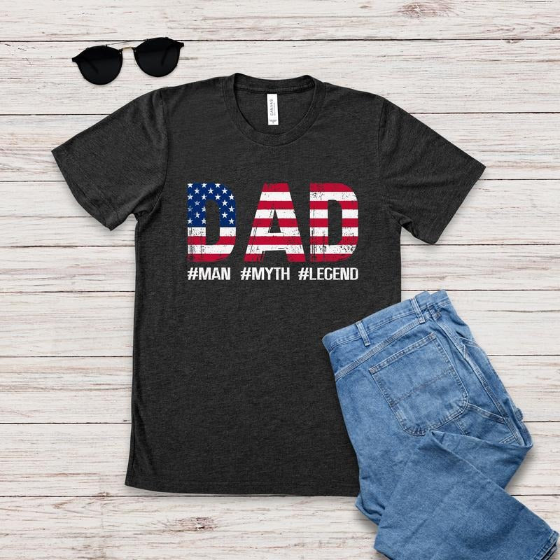 The Man The Myth The Legend Father's Day T-shirt Funny Father T-shirt Happy Fathers Day Dad Shirt Gift For Husband Gift...