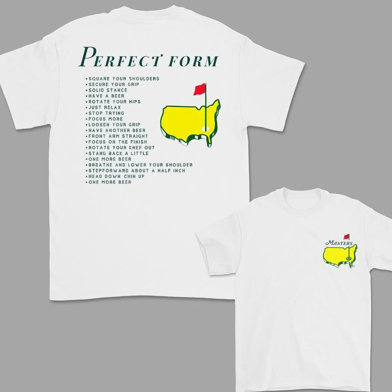 The Masters 2025 Tournament Shirt, Masters  2025 T-Shirt, Perfect Form Golf T-Shirt, The Masters Tournament Golf Shirt...