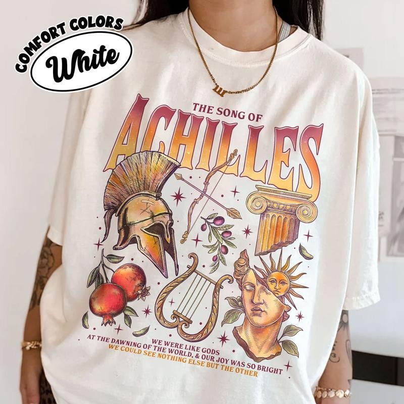 The Song of Achilles Comfort Colors Shirt, LGBT Pride Month Bookish T Shirt, Achilles and Patroclus Gift, Greek Mythology...