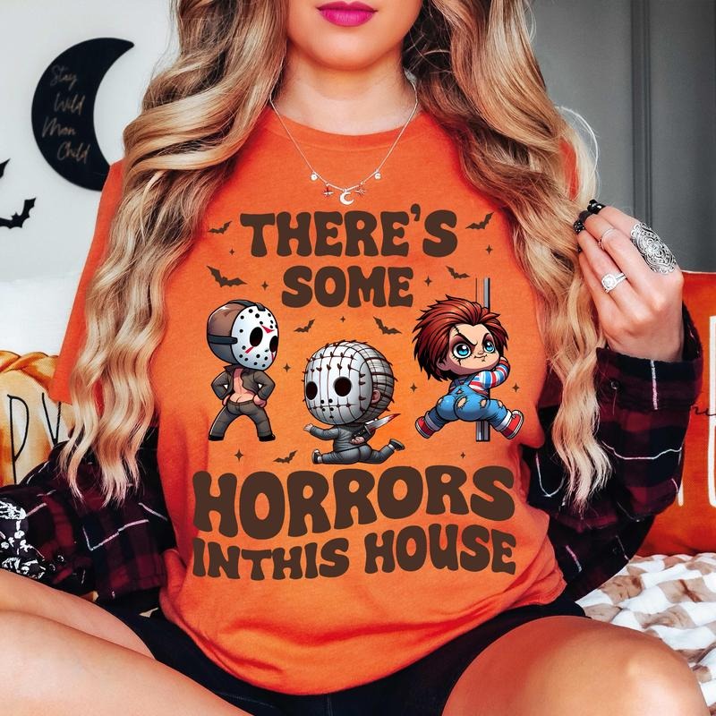 There's S0me Horrors In This House Shirt Funny Dance, Funny Horror Shirt Hoodie, Sweatshirt | ZylaModa.com