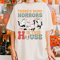 There's Some Horrors In This House Shirt Ghost Cats, Ghost Cats Shirt, Funny Halloween Tee Hoodie, Sweatshirt | ZylaModa.com
