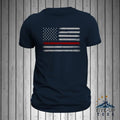 Thin Red Line Flag USA Firefighter Brushed Flag Men's T-Shirt Hoodie, Sweatshirt | ZylaModa.com
