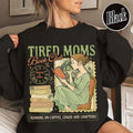 Tired Moms Book Club Sweatshirt, Motherhood Sweatshirt, Nightly at 10PM Running on Coffee Sweatshirt, Chaos and Chapters...