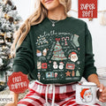 Tis the Season Collage Sweatshirt, Tis the Season Crewneck,  Women's Holiday Sweater T-Shirts, Hoodie | ZylaModa.com