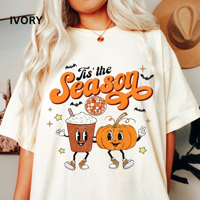 Tis the Season Halloween #3 Halloween Shirt ~ Unisex Apparel Relaxed Fit Printed In The USA Clothing Womenswear Casual...