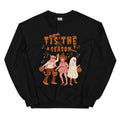 Tis the Season Trick or Treaters Crewneck - Unisex Relaxed Fit Printed in USA Casual Comfort Cotton Top Athletic Boho...