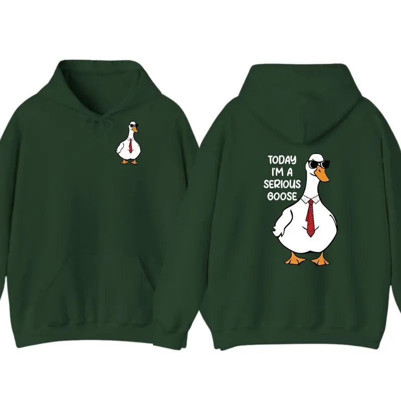 Today I'm A Serious Goose, Silly Goose Sweatshirt, Crewneck Sweaters For Women, Shirts for Men, Funny Silly Goose...