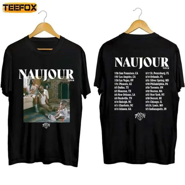 Toosii Naujour Tour 2023 Adult Short-Sleeve T-Shirt Hoodie, Sweatshirt | ZylaModa.com