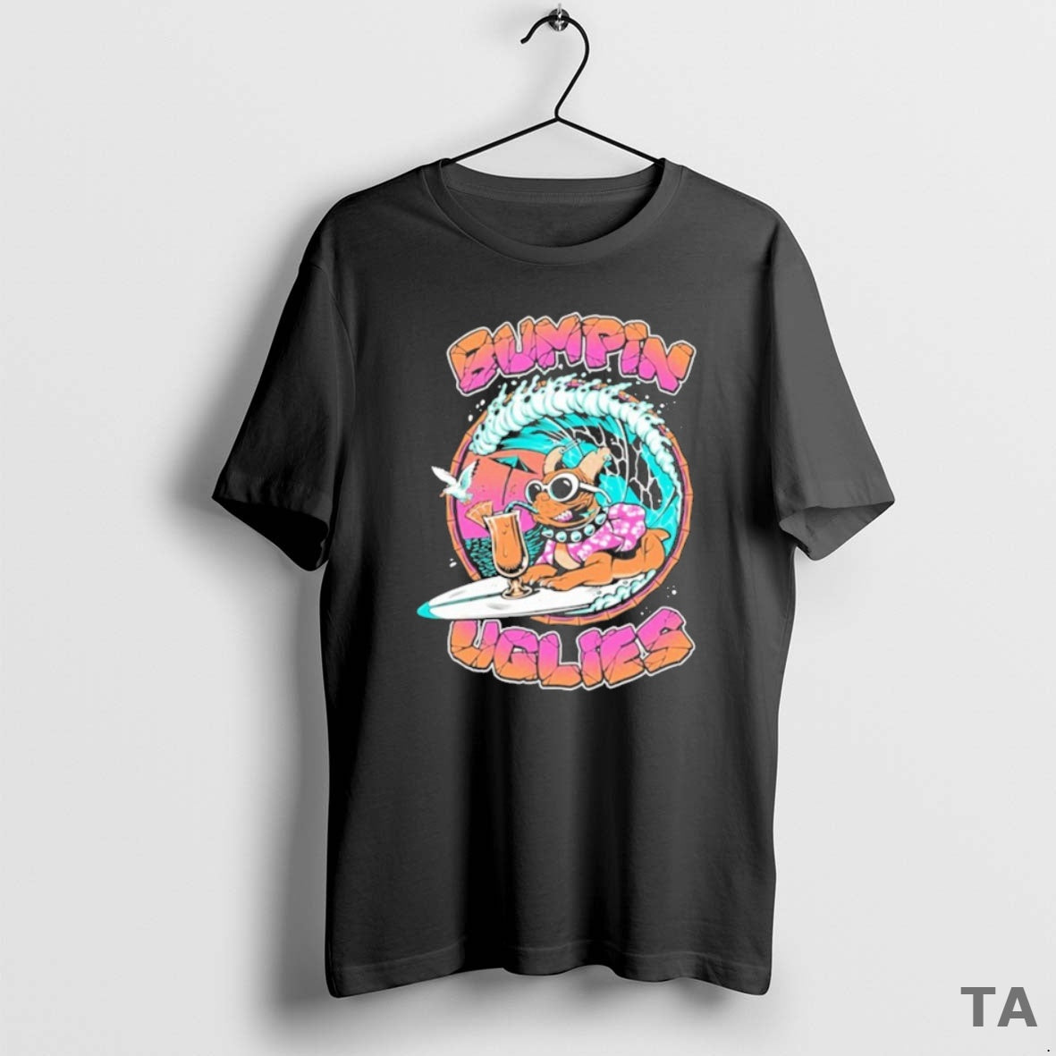 Top Bumpin Uglies Tour 2025 Pug Surfer T Shirt Sweater Hoodie, Sweatshirt | ZylaModa.com