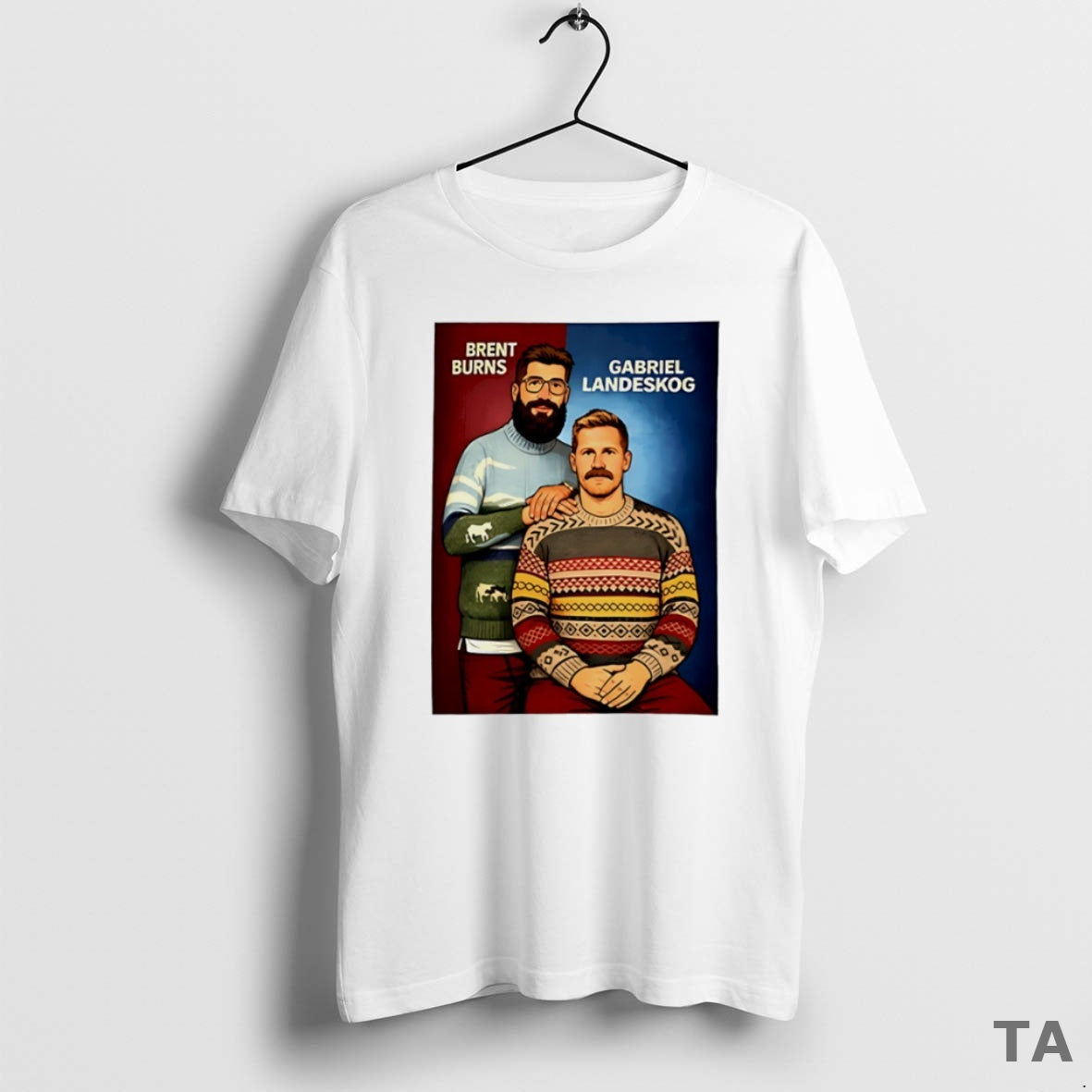Top Gabriel Landeskog And Brent Burns Step Brother Cartoon Circle T Shirt Sweater Hoodie, Sweatshirt | ZylaModa.com