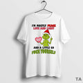Top Grinch Im Mostly Peace Love And Light Peace Love And Light And A Little T-Shirts, Hoodie, Sweatshirt | ZylaModa.com