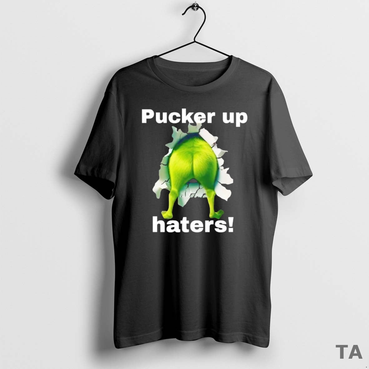 Top Grinch Ass Pucker Up Haters T Shirt Sweater Hoodie, Sweatshirt | ZylaModa.com