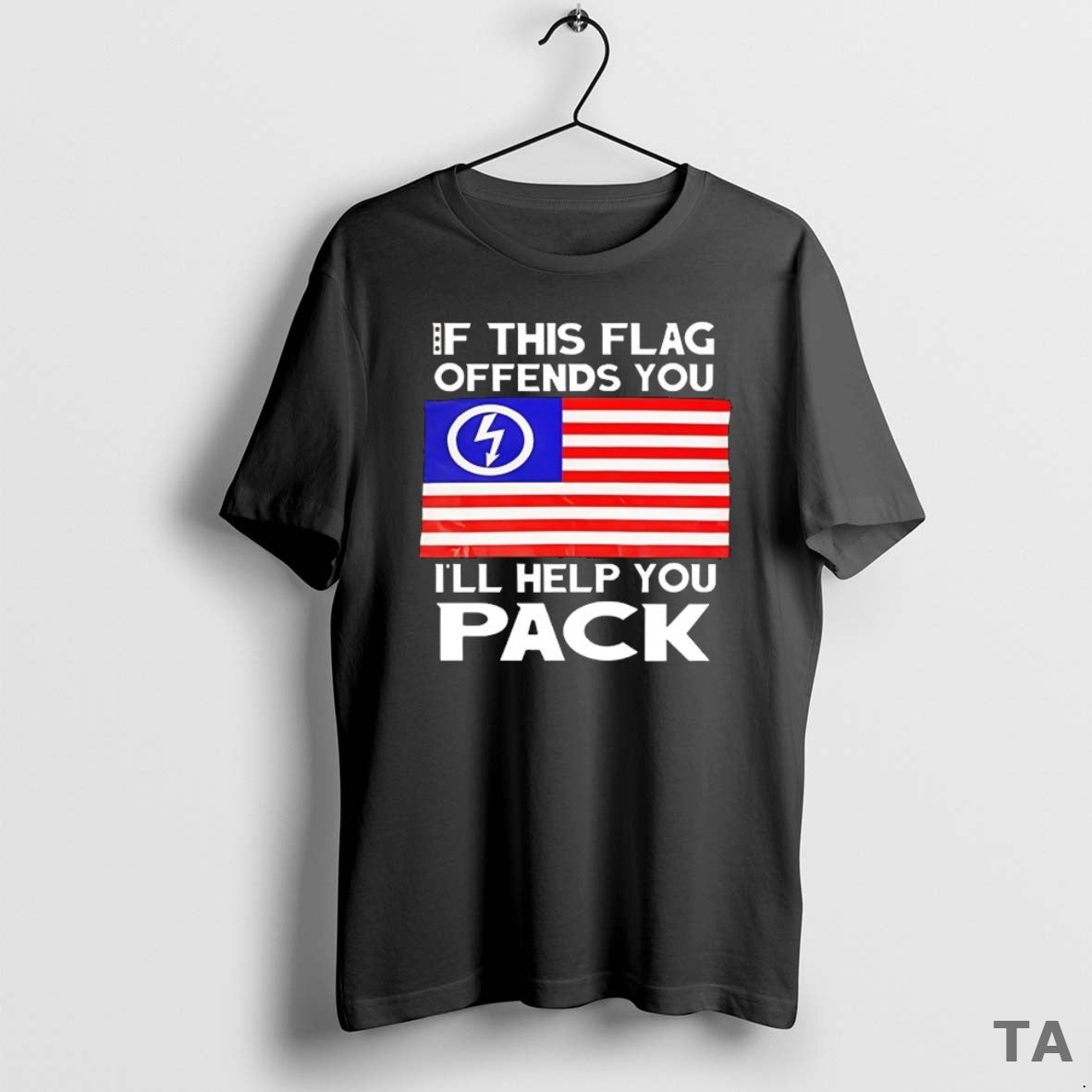 Top If This Flag Offends You Ill Help You Pack T Shirt Sweater Hoodie, Sweatshirt | ZylaModa.com