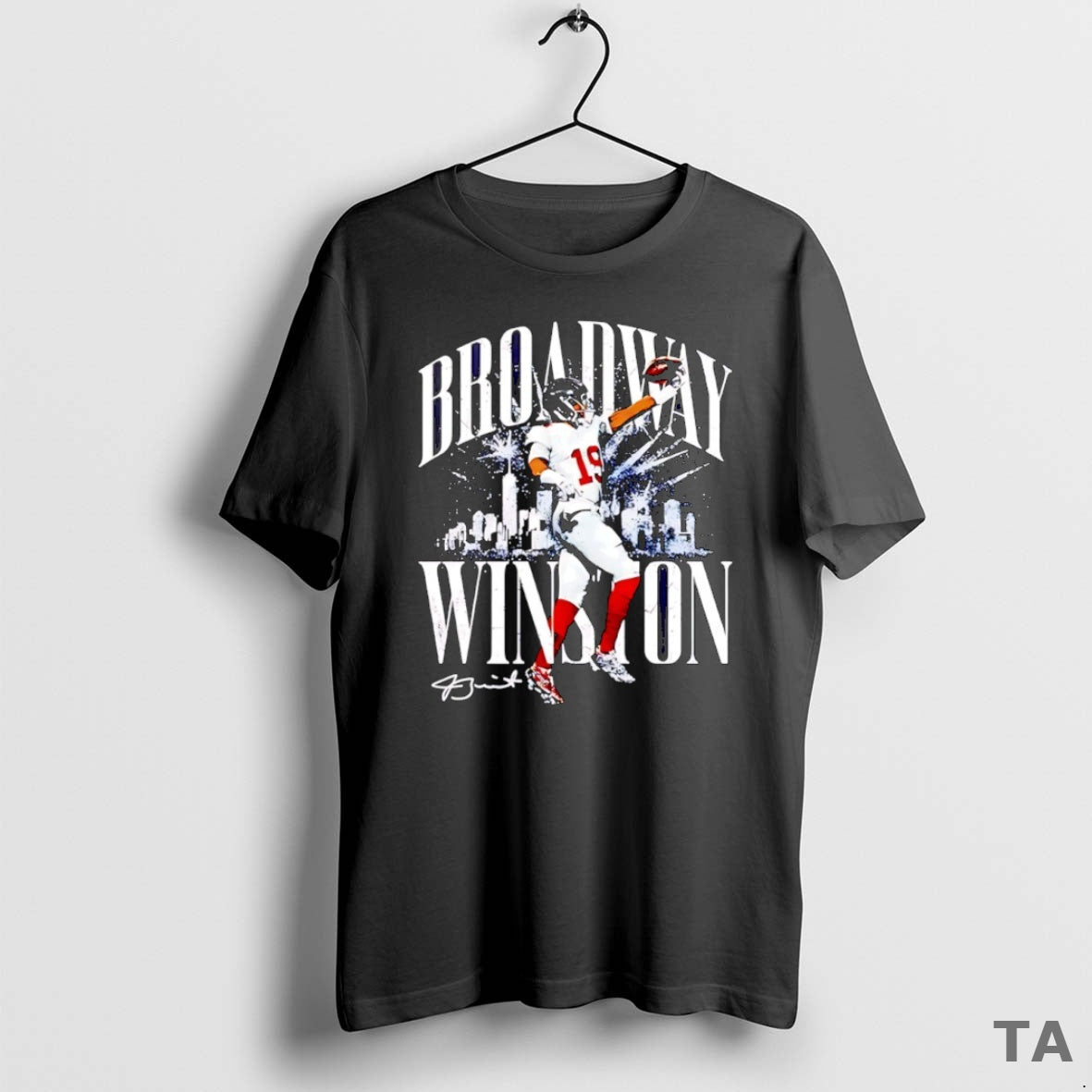 Top Jameis Winston New York Giants Broadway Winston City Skyline T Shirt Sweater Hoodie, Sweatshirt | ZylaModa.com