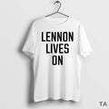 Top Lennon Lives On Circle T Shirt Sweater Hoodie, Sweatshirt | ZylaModa.com
