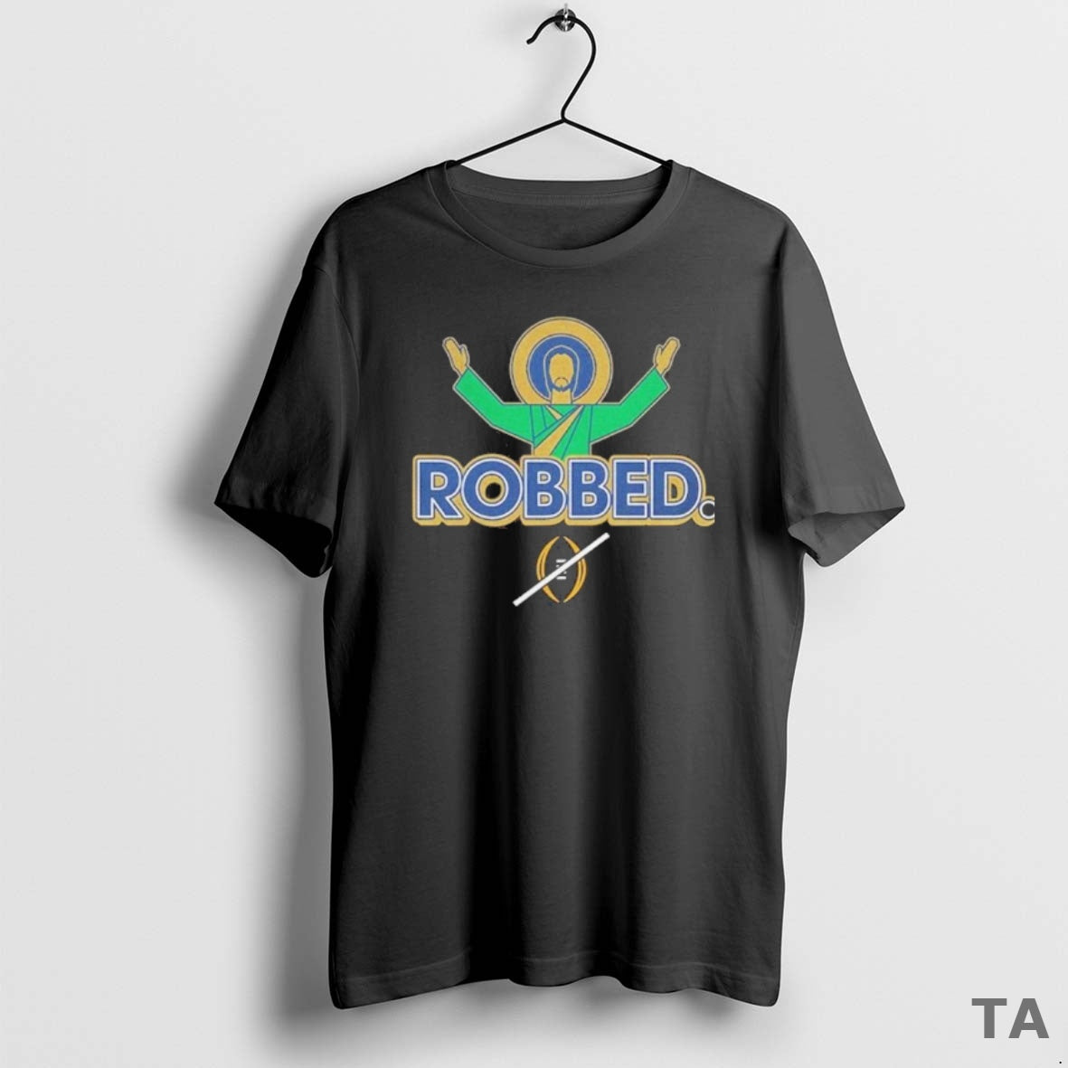 Top Notre Dame Fighting Irish Football Robbed College Football Playoff T Shirt Sweater Hoodie, Sweatshirt | ZylaModa.com