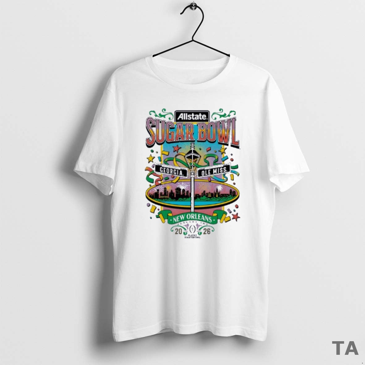 Top Ole Miss Vs Georgia 2026 Allstate Sugar Bowl Nola Adult T Shirt Sweater Hoodie, Sweatshirt | ZylaModa.com