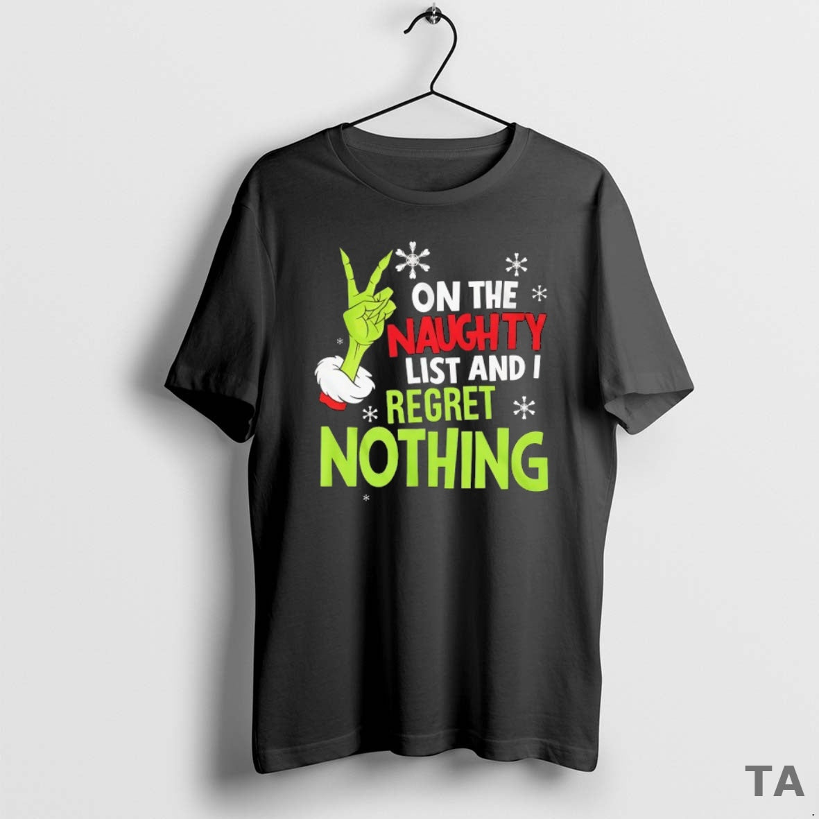 Top On The Naughty List And I Regret Nothing T Shirt Sweater Hoodie, Sweatshirt | ZylaModa.com