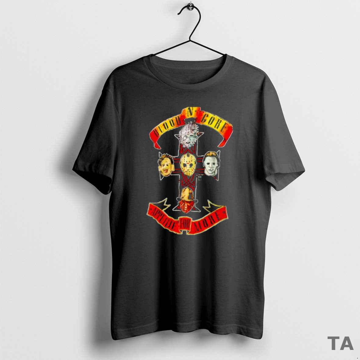 Top Pinhead Jason Voorhees Michael Myers Leatherface Freddy Krueger Blood N Gore Appetite For More T-Shirts, Hoodie,...