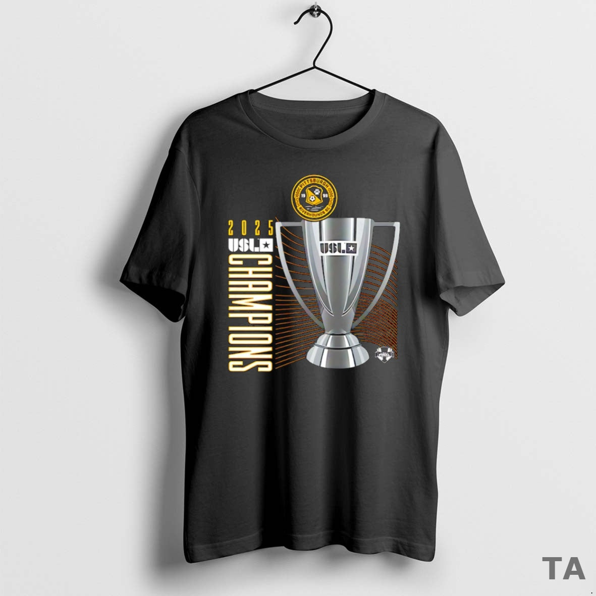 Top Pittsburgh Riverhounds Sc 2025 Usl Championship Final Champions Trophy T Shirt Sweater Hoodie, Sweatshirt | ZylaModa.com
