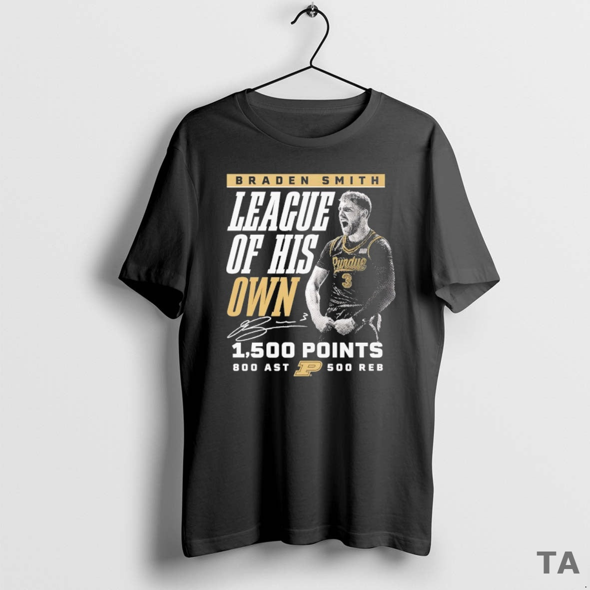 Top Purdue Boilermakers Braden Smith League Of His Own 1500 Points T Shirt Sweater Hoodie, Sweatshirt | ZylaModa.com